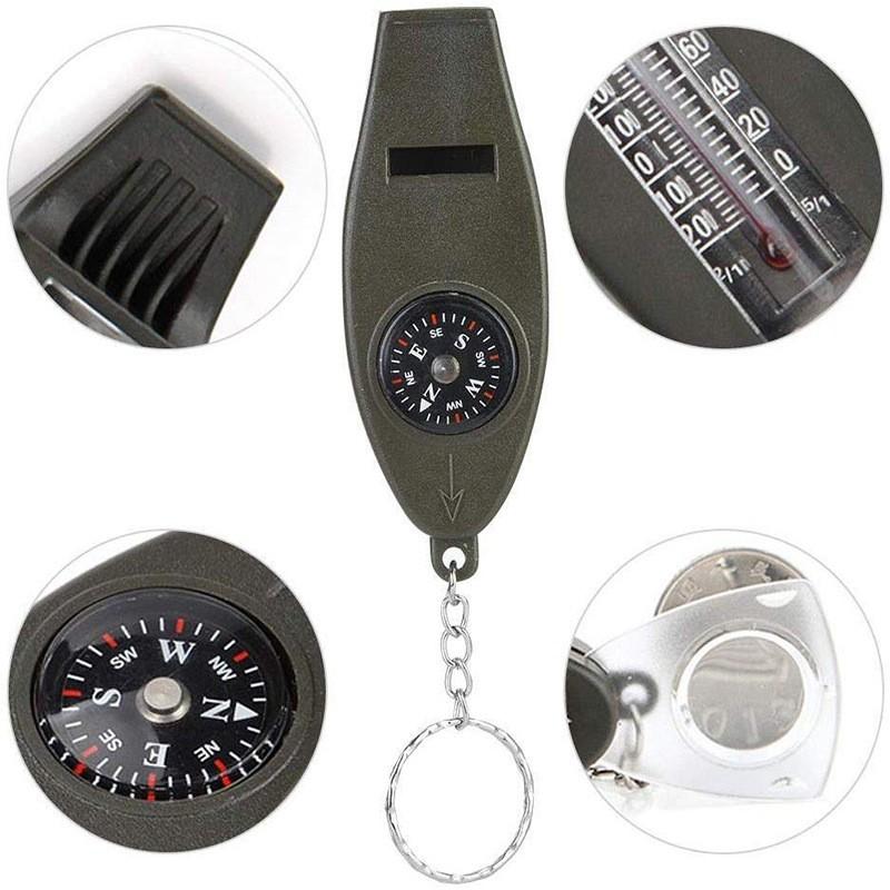 4合一多功能口哨鑰匙圈  附溫度計 指南針 口哨功能-細節圖4