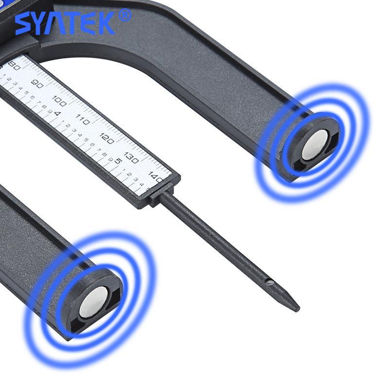 數顯木工台鋸高度尺 0-80mm深度尺 高度 深度量具 深度測量尺 磁性 電子深度測量儀 鑽孔深度計-細節圖8