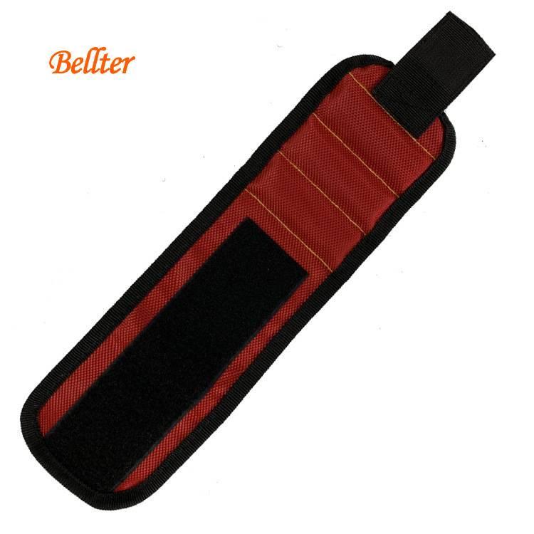 3排 强磁腕带 磁吸手腕套 工作磁性腕帶 螺絲 鐵釘 魔鬼氈 實用吸鐵吸螺絲 便捷工具包 零件收納-細節圖3