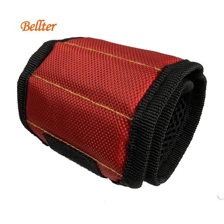 3排 强磁腕带 磁吸手腕套 工作磁性腕帶 螺絲 鐵釘 魔鬼氈 實用吸鐵吸螺絲 便捷工具包 零件收納-細節圖9