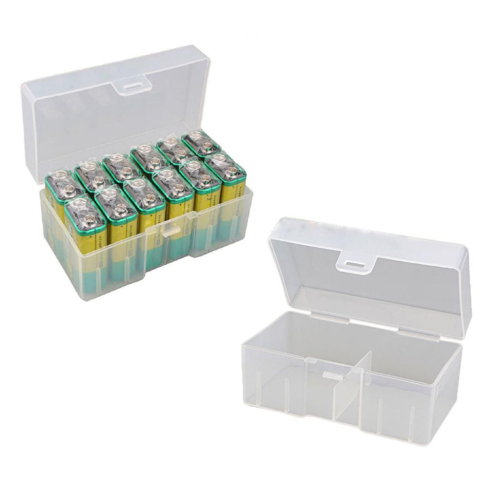 12節9V方塊電池收納盒 保護盒 儲存盒 防水塑膠盒 方便實用-細節圖2