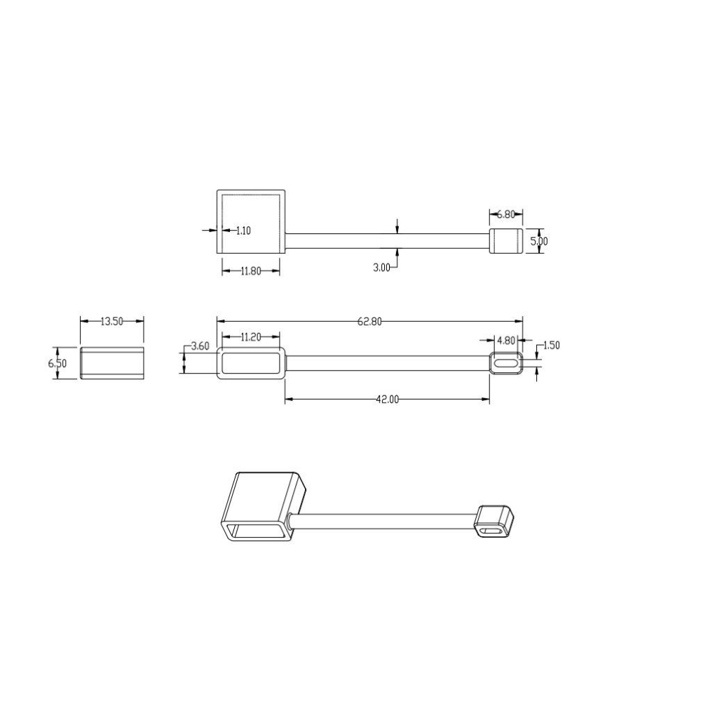 USB 防丟公頭防塵蓋  適用 USB充電線防塵套 USB傳輸線保護套 USB接頭防塵蓋 防丟線-細節圖7