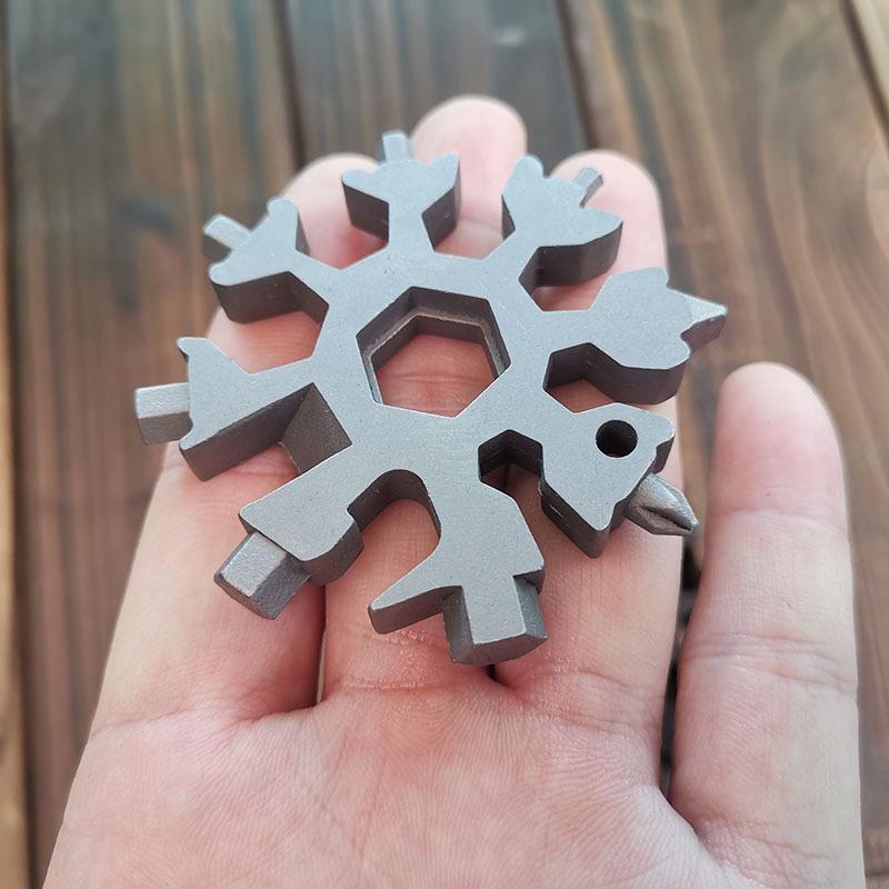 扳手 現貨 萬能扳手 19合1 戶外雪花扳手 多功能組合工具 EDC螺絲刀 軍刀卡萬能扳手 五金工具-細節圖5