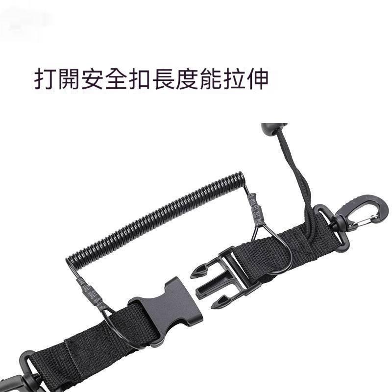 潛水防丟繩 相機防丟繩 潛水QQ繩 彈簧扣 彈性連接扣 相機扣 防丟繩 失手繩 不鏽鋼彈力扣-細節圖6