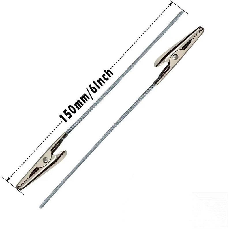 DIY鱷魚夾 名片夾 謝卡夾 名片夾 DIY 麵包花 手工藝用品 留言夾 memo夾 帶鋼絲繩-細節圖3