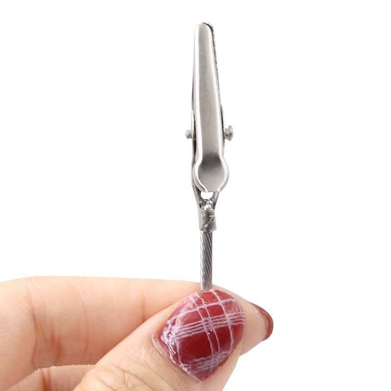 DIY鱷魚夾 名片夾 謝卡夾 名片夾 DIY 麵包花 手工藝用品 留言夾 memo夾 帶鋼絲繩-細節圖6