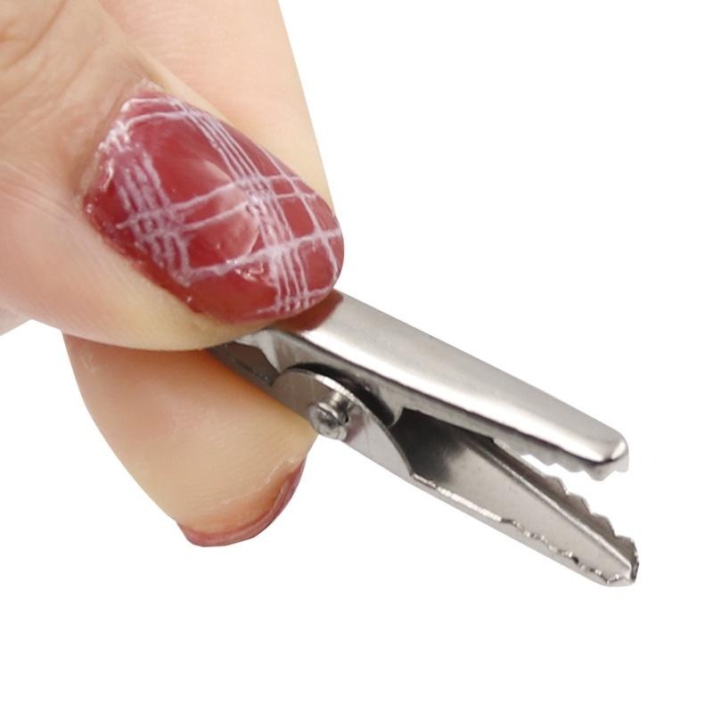 DIY鱷魚夾 名片夾 謝卡夾 名片夾 DIY 麵包花 手工藝用品 留言夾 memo夾 帶鋼絲繩-細節圖7