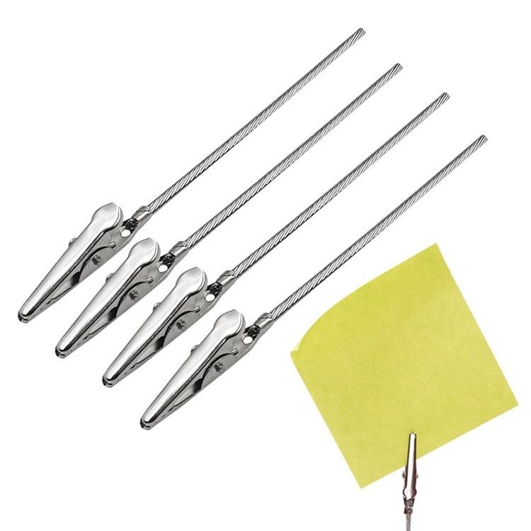 DIY鱷魚夾 名片夾 謝卡夾 名片夾 DIY 麵包花 手工藝用品 留言夾 memo夾 帶鋼絲繩-細節圖9