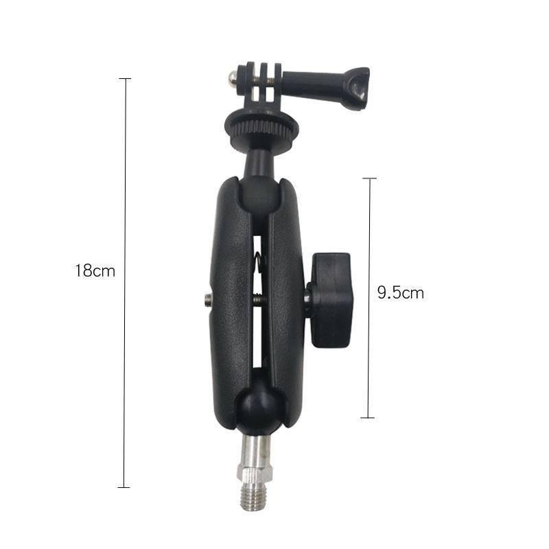 機車 摩托車 運動相機 金屬 固定支架 球型支架 車把手 後視鏡桿 後視鏡 螺絲孔-細節圖8