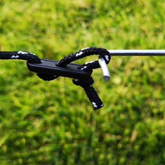 新款戶外用品帳篷配件 三眼風繩扣 三孔帳篷扣 塑鋁片 風繩止滑扣 鬆緊 調節 止滑 現貨-細節圖5