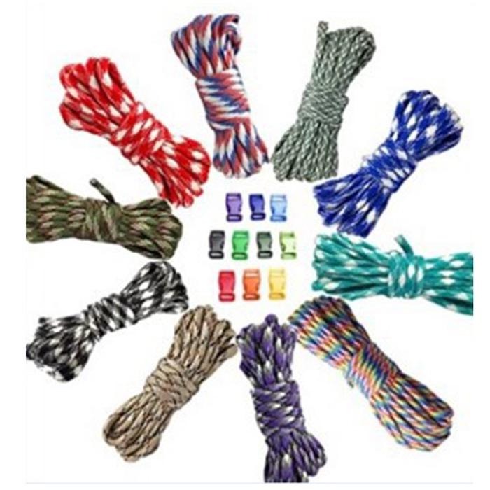 550磅 7芯傘繩 傘繩針  露營繩 編織繩 軍規傘繩  帳篷拉繩 登山繩  捆紮繩  包芯繩-細節圖9