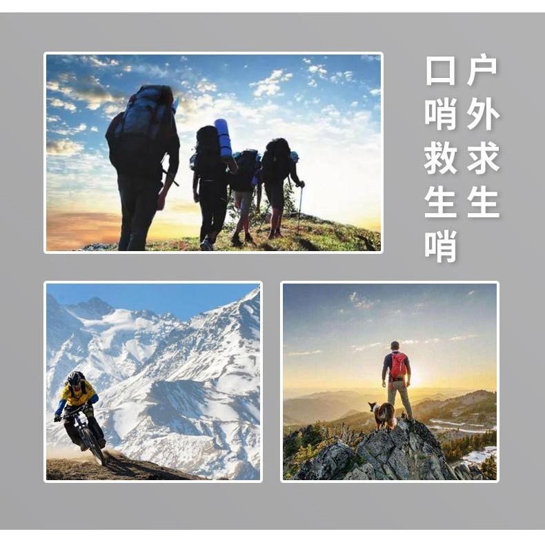 雙管高分貝爆音口哨鑰匙圈 防身哨子 超大聲哨子 鋁合金雙頻高音求生哨  口哨  高音哨 求生 防狼野外-細節圖7