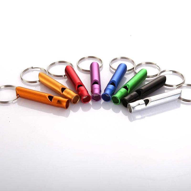 求生哨 求救防狼警示哨 迷你隨身鑰匙圈哨 戶外野營口哨 金屬鋁合金哨子 野外呼救地震哨-細節圖7