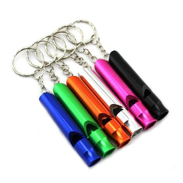 大號 鋁合金哨子鑰匙圈 裁判哨子 救生哨 訓練口哨 野外求生EDC學生必備-細節圖2