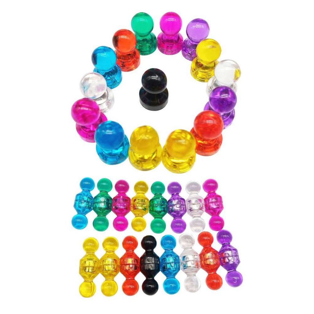 文具 磁鐵 冰箱磁鐵 磁鐵圖釘 彩色磁鐵  冰箱貼 強力磁扣 布告欄 文具 磁鐵 超強力 透明磁鐵-細節圖2