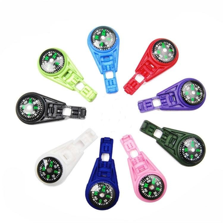 彩色指南針繩尾夾拉鍊頭 戶外多功能登山運動配件 指南針-細節圖2