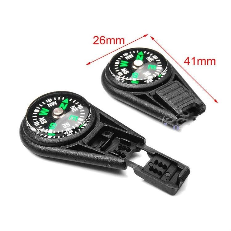 彩色指南針繩尾夾拉鍊頭 戶外多功能登山運動配件 指南針-細節圖3