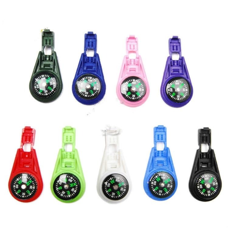 彩色指南針繩尾夾拉鍊頭 戶外多功能登山運動配件 指南針-細節圖4