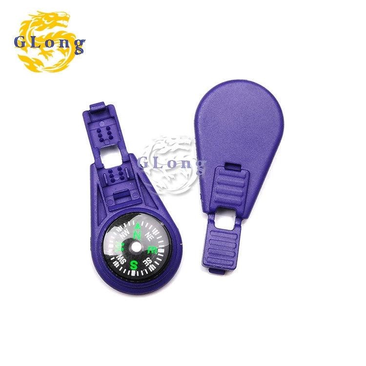 彩色指南針繩尾夾拉鍊頭 戶外多功能登山運動配件 指南針-細節圖7