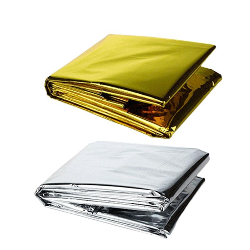 野外生存必備急救毯 救生毯 保暖 求生毯 保溫毯 應急毯 地震救援毯  失溫 金銀雙色 雙面銀色-細節圖3