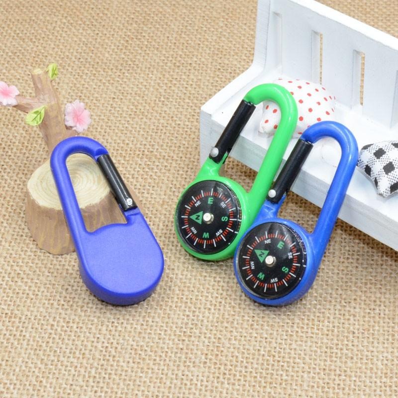 彩色登山扣 注油指南針  可攜式指北針 戶外野營27MM-細節圖4