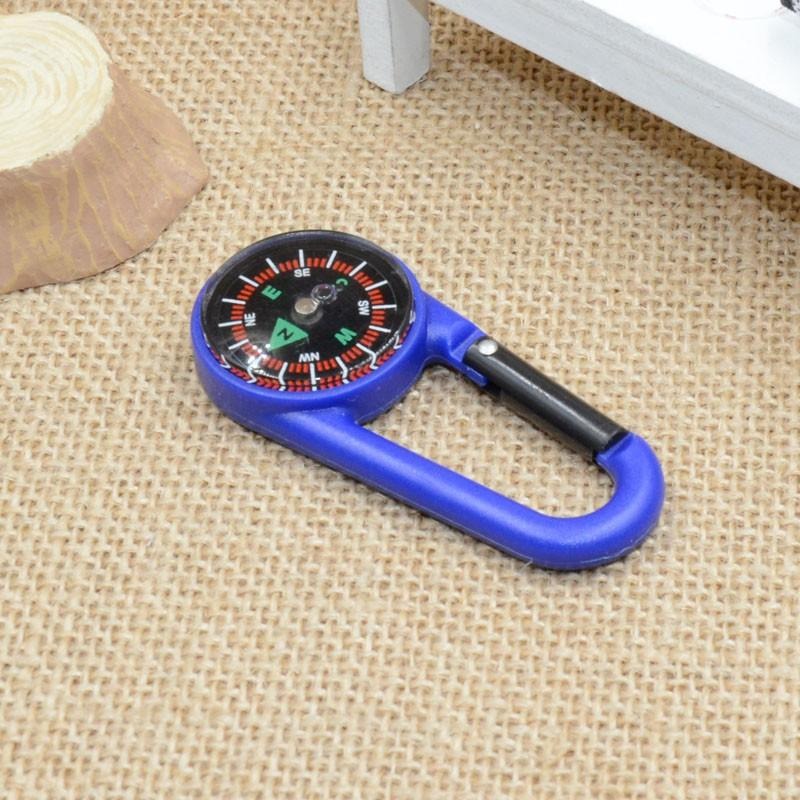 彩色登山扣 注油指南針  可攜式指北針 戶外野營27MM-細節圖5