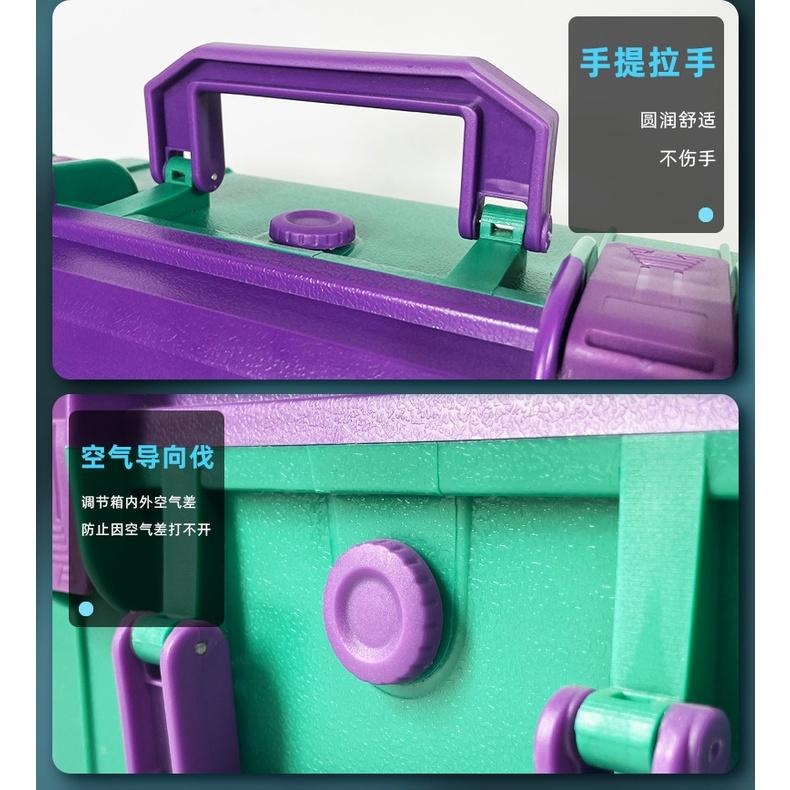塑膠收納箱 儀器收納箱 展示箱 手提式塑料箱 儀器箱 安全防護箱 防震單反相機箱 防水 萬用手撕棉-細節圖4