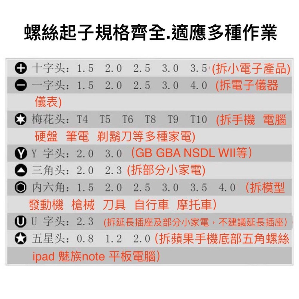 螺絲刀套裝 工具組  螺絲工具組  字 一字 星型 螺絲起子 多功能螺丝刀 維修工具 電腦工具 帶磁-細節圖3