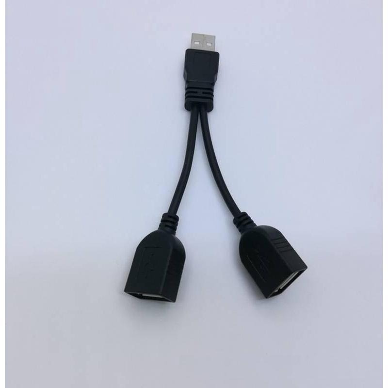 一轉二 三號充電電池充電線 USB一分二充電線  2USB母頭 usb一轉二 USB一分二 20CM-細節圖4