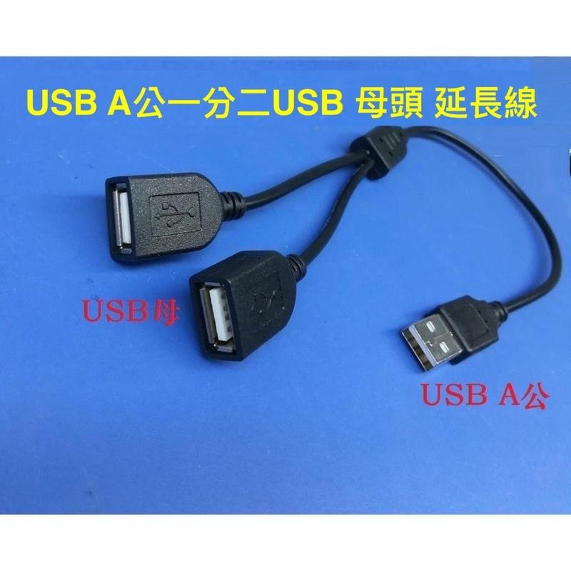 一轉二 三號充電電池充電線 USB一分二充電線  2USB母頭 usb一轉二 USB一分二 20CM-細節圖7