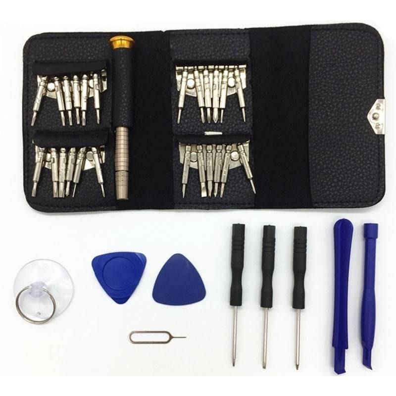 25件螺絲刀工具組 25合一螺絲批 螺絲起子皮包 手機筆記本 眼鏡維修拆機工具 附贈皮夾-細節圖5