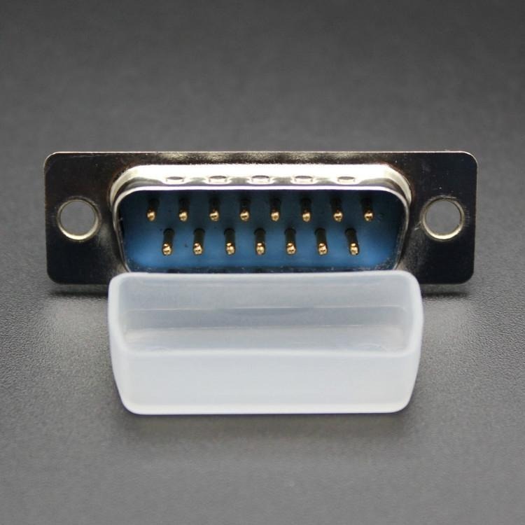 VGA顯卡接口防塵蓋 VGA防氧化帽 D-SUB DR雙排15PIN 公頭保護套-細節圖5