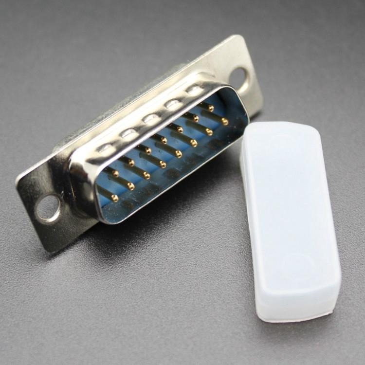 VGA顯卡接口防塵蓋 VGA防氧化帽 D-SUB DR雙排15PIN 公頭保護套-細節圖6