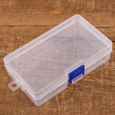 透明塑膠鎖盒 pp鎖盒 整理盒 首飾盒 便攜零件收納盒空盒
