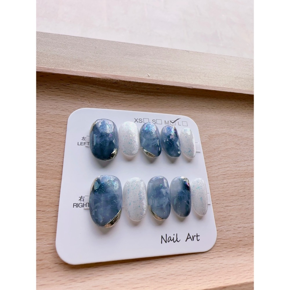【Chuunail_Earuu】現貨快速出貨 宇宙銀河款穿戴甲1️⃣｜手工穿戴甲｜手作款 快速美甲-規格圖11