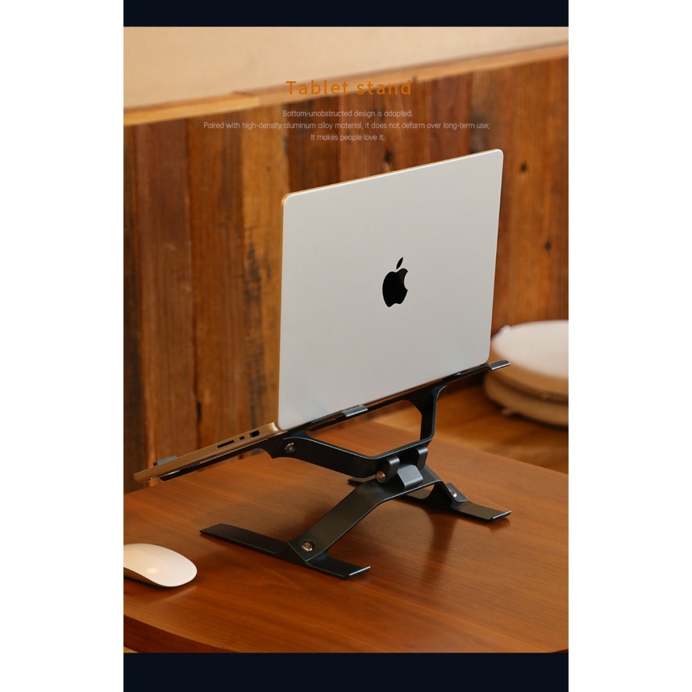 【台灣現貨原廠研發】【充足散熱空間】輕奢華高質感鋁合金筆電支架 電腦/筆電/辦公/科技業/支架/3c/筆電周邊/鋁合金-細節圖11