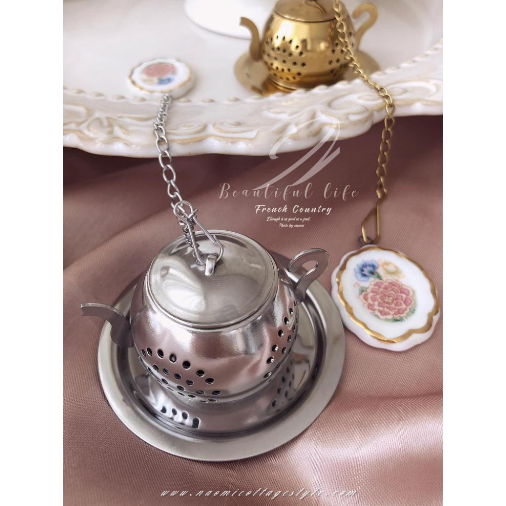 茶壺造型沖茶器 過濾茶漏 泡茶器 濾茶器 茶漏 不鏽鋼茶漏 茶葉過濾 泡茶器 茶具 不鏽鋼茶漏-細節圖5