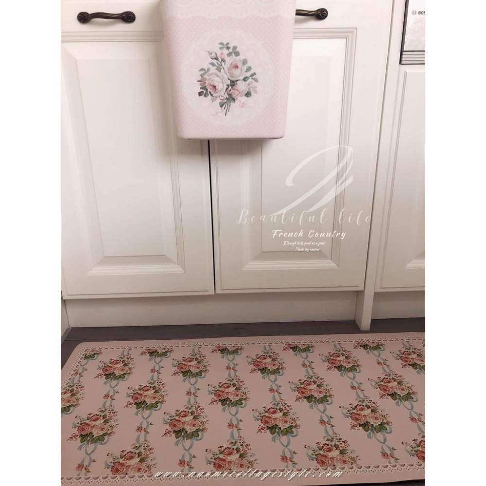 新款玫瑰掛式皮革垃圾桶 雜物桶/INS/鄉村風/歐式/法式/居家布置/傢飾/裝潢佈置-細節圖4