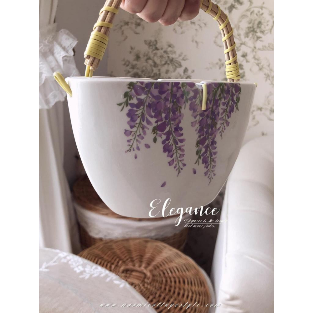 浪漫紫藤陶瓷薰香爐、蚊香盒 香薰爐 臥室盤香 檀香爐 蚊香盒 熏香盤 蚊香盤 檀香架 蚊香架 露營蚊香架 戶外蚊香架-細節圖4