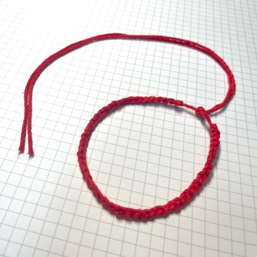 祈福紅線GD手鍊低調版GD紅線 紅繩 棉繩  手圍圈圈⭕️3圈/5圈/7圈/9圈/螺旋 月老紅線-規格圖3