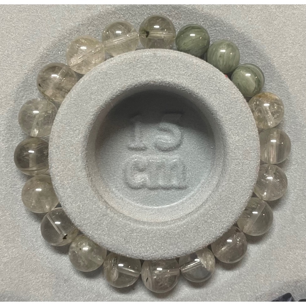 ✨礦石串串 能量水晶手鍊 ｜綠幽靈 綠髮晶 黑碧璽 紫龍晶 手作感 請收下宇宙祝福讓礦礦跟您回家 手鏈手環生命靈數-細節圖9