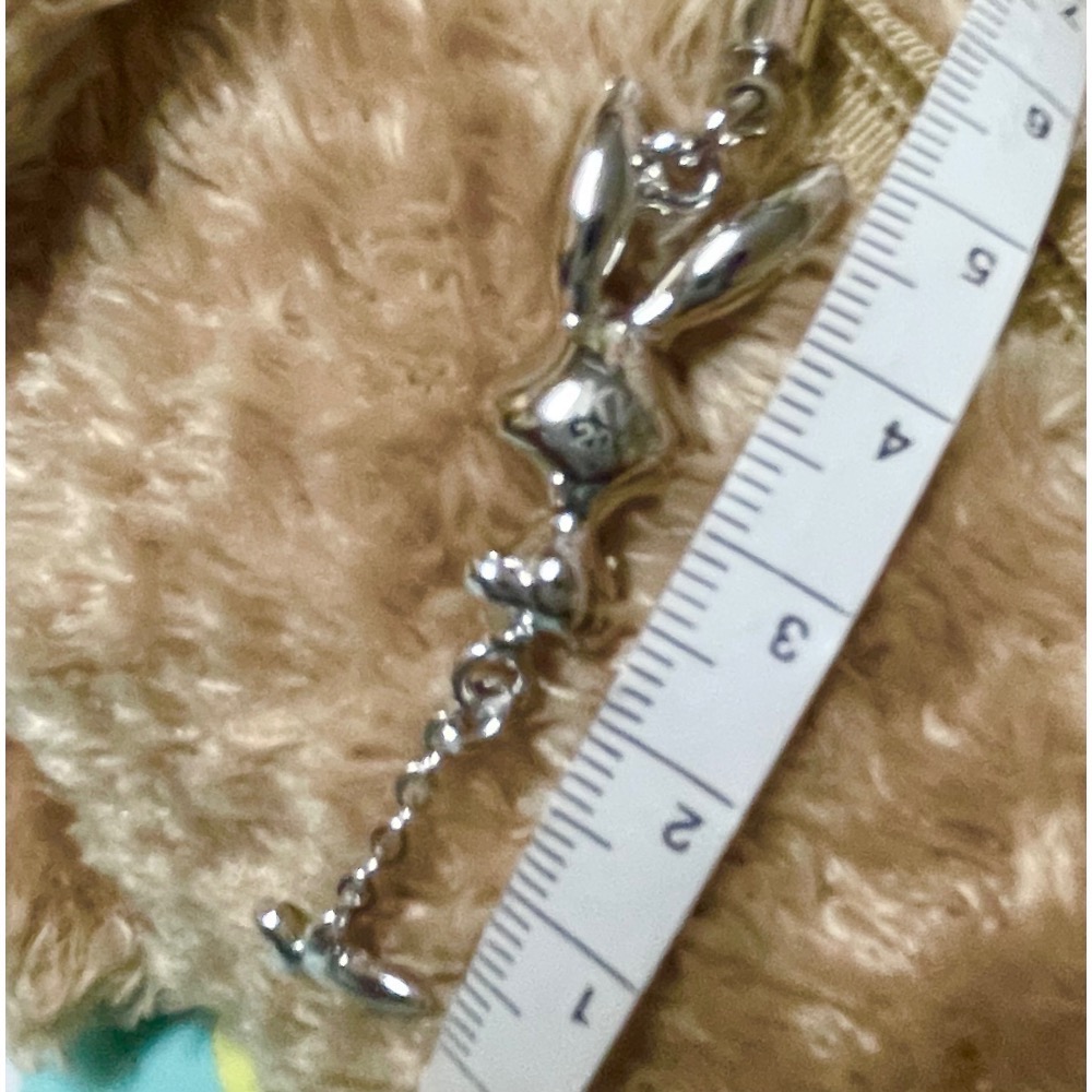 特價-施華洛世奇水鑽兔兔紅蘿蔔 吊飾 吊墜 （專櫃絕版）可取下當項鍊吊墜使用 超級美-細節圖8