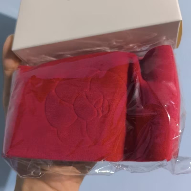全新正品 香奈兒髮帶 紅色山茶花 CHANEL 透明二奢 200%立闆 絨布髮帶-細節圖2