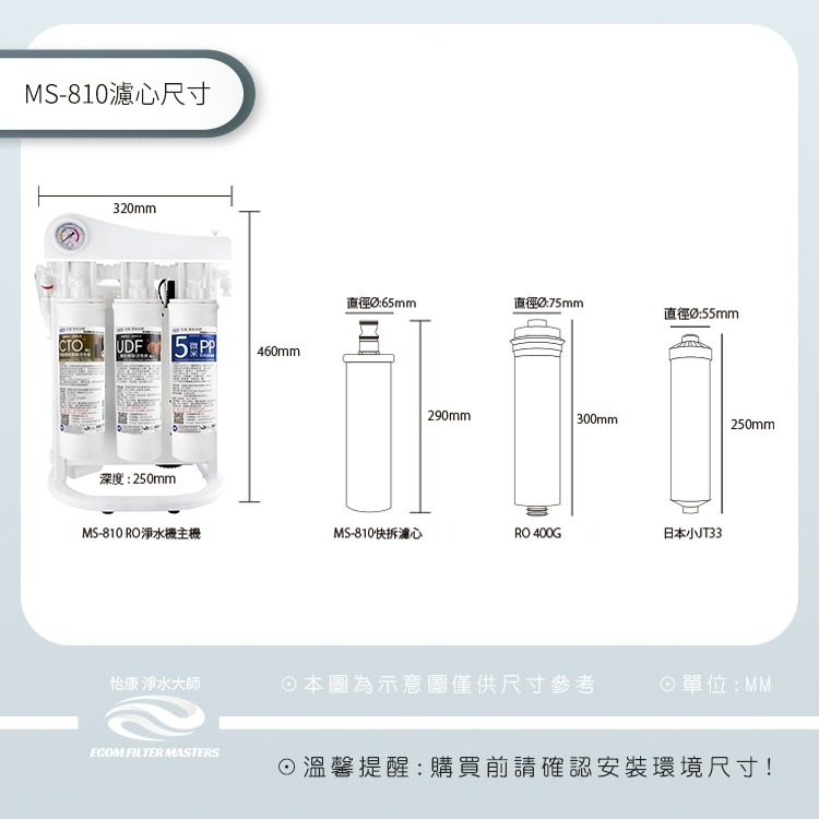 【怡康淨水】大流量暢飲直出RO淨水器 全配濾心組[贈RO把手]《不含安裝》-細節圖3