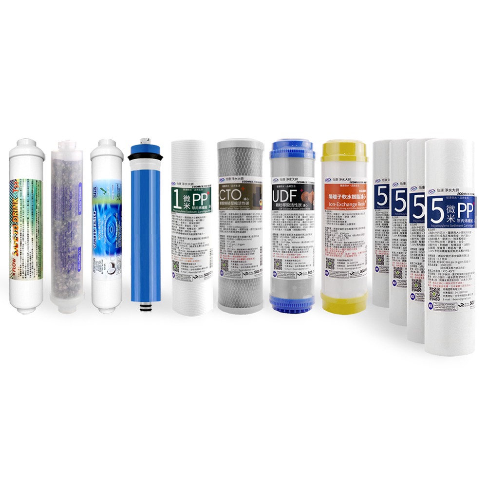 怡康 10吋標準第1-7道銀添活性碳12支組《不含安裝》-細節圖2