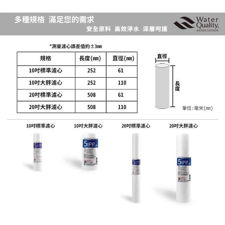 【怡康淨水】20吋大胖濾心除氯過濾10支組  [現貨免運]-細節圖9