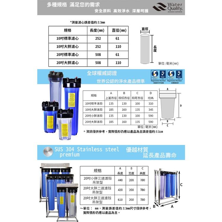 【怡康淨水】10吋大胖單道透明濾殼濾心吊片組[現貨免運]-細節圖9