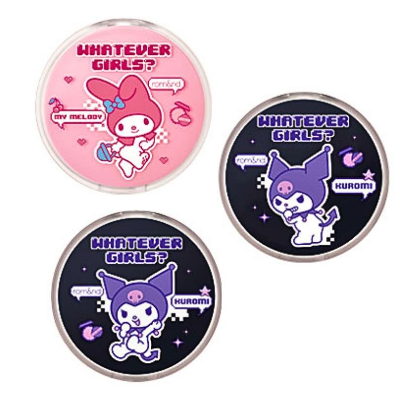 💜聯名現貨💜 rom&nd x SANRIO Kuromi Melody 控油氣墊粉餅 韓國氣墊粉餅 粉底 romand-細節圖2