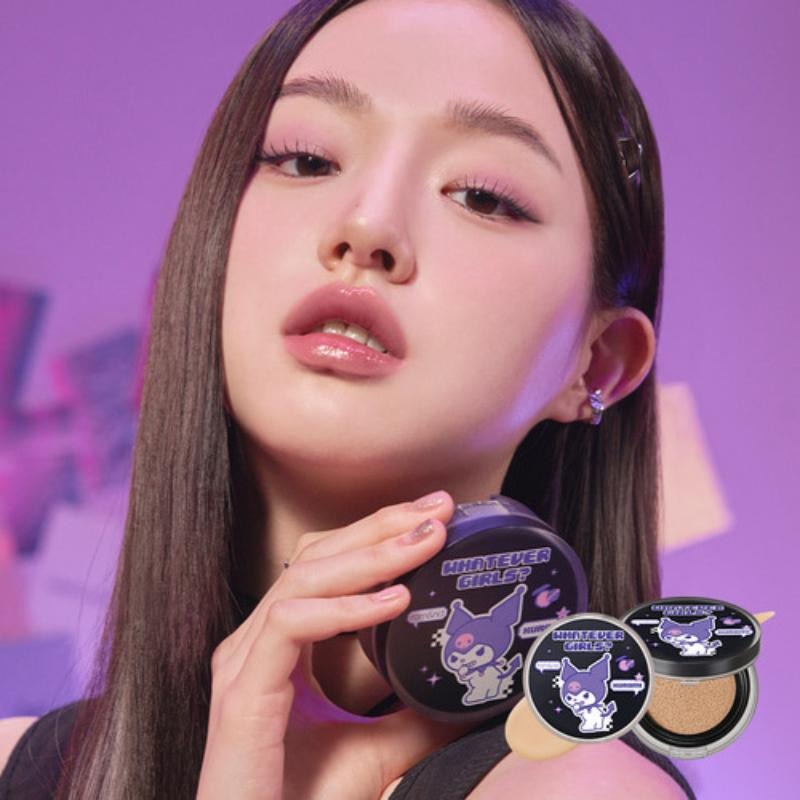 💜聯名現貨💜 rom&nd x SANRIO Kuromi Melody 控油氣墊粉餅 韓國氣墊粉餅 粉底 romand-細節圖3