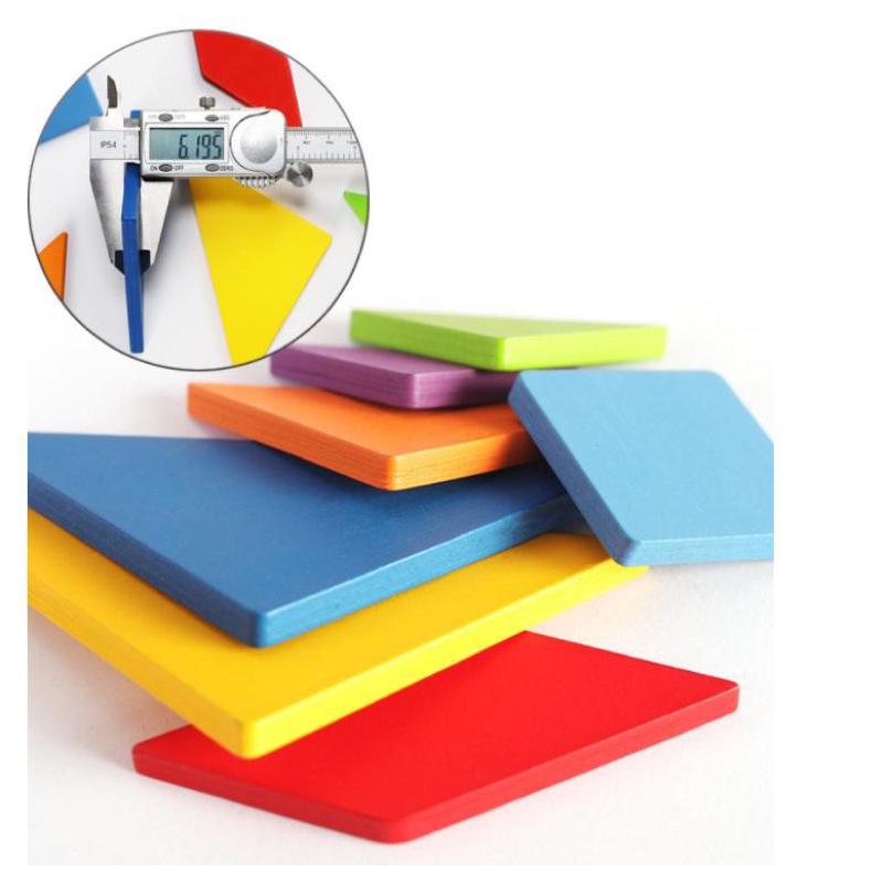 🔥 [台灣現貨 附發票]🔥  鐵盒木質智力拼圖 七巧板 益智拼板 早教玩具 啟蒙玩具-細節圖2